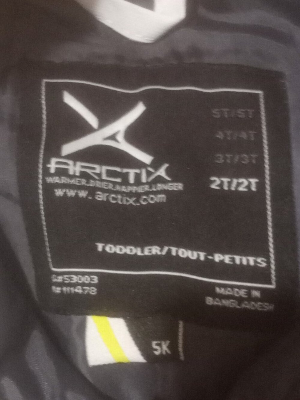 NWT Arctix Toddler Chest High Bob Overalls Snow SZ. 2T - Picture 11 of 13